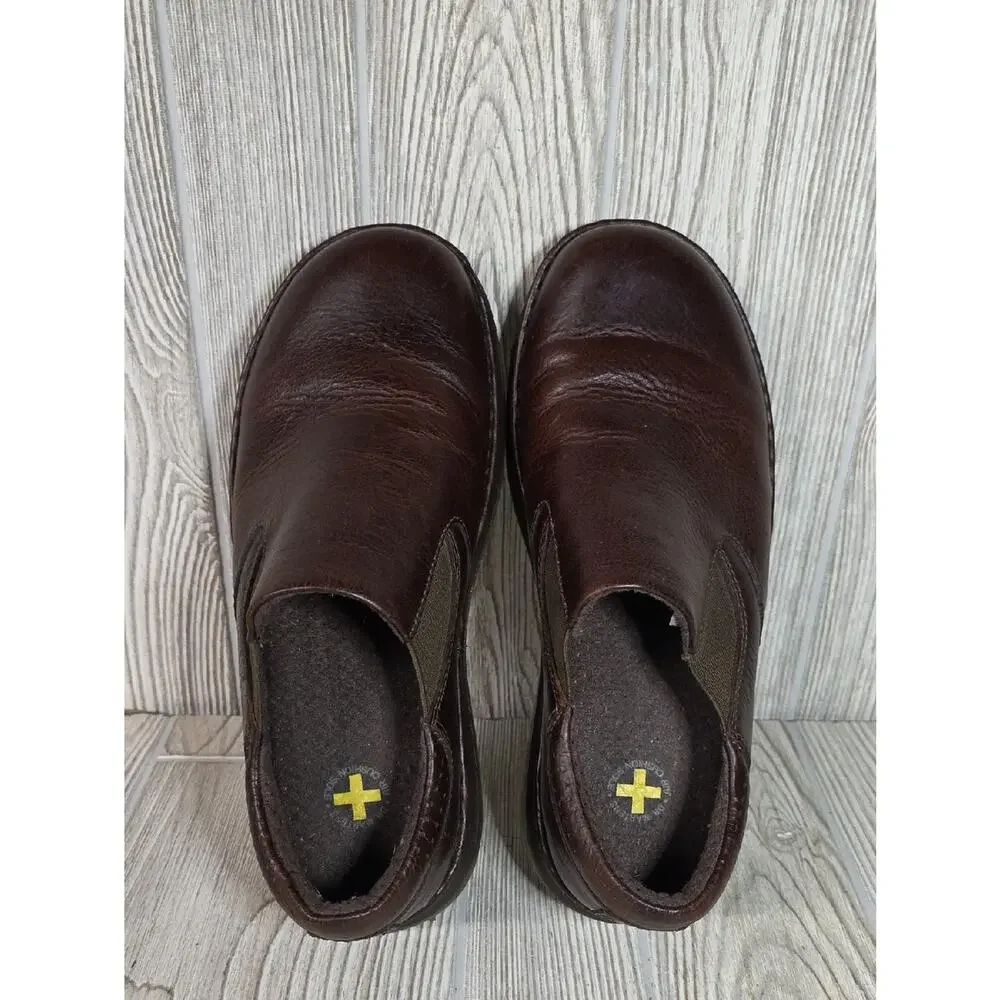 Dr. Martens Orson Dark Brown Leather Slip On Shoes Mens Size 9 Ladies Size 10
